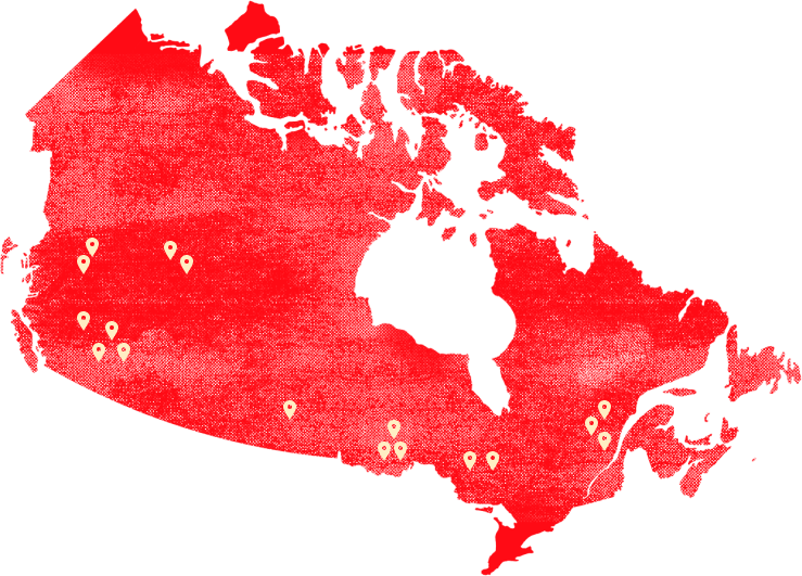 red map canada